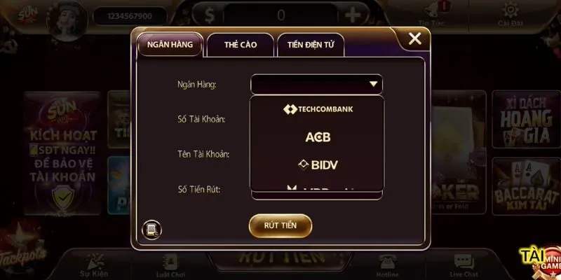 Điều kiện rút tiền Sunwin cập nhật năm 2025